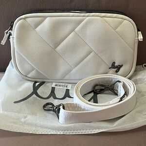 Lug Coupe XL Matte Luxe Crossbody Bag in White
